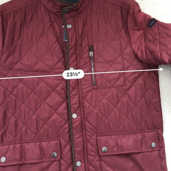 Paul&Shark Yachting Men's Brick Color Quilted Coat - Picture 5 of 12